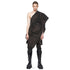 JULIUS 917SKU1-BW Dark Brown / Gas Mask Raver Skirt